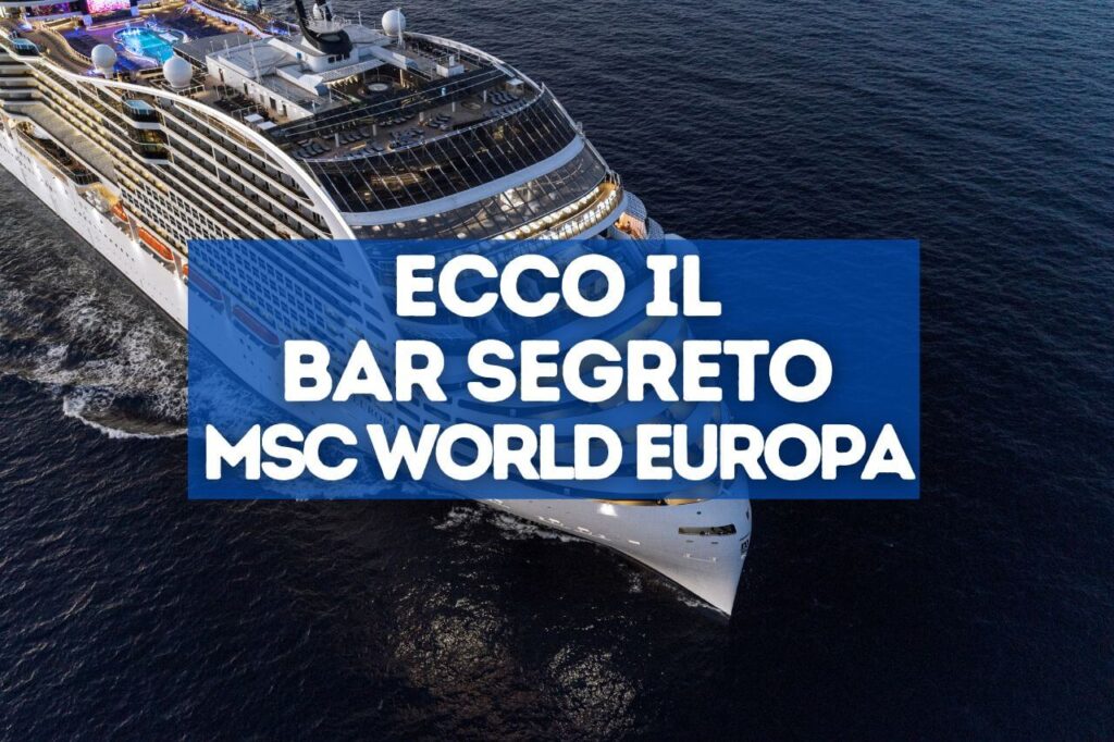 il bar segreto su msc world europa