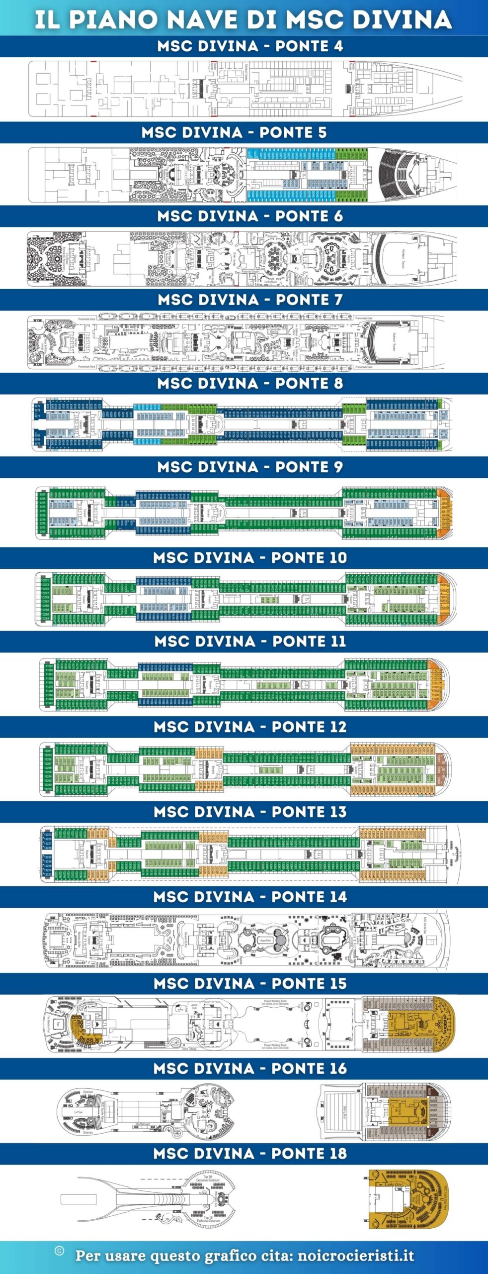 piano nave completo di msc divina