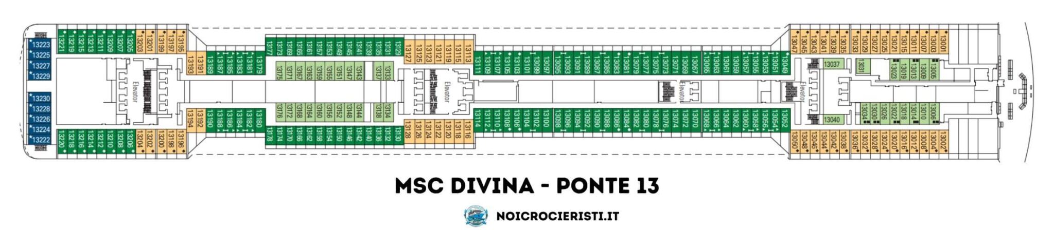 il ponte 13 di MSC Divina