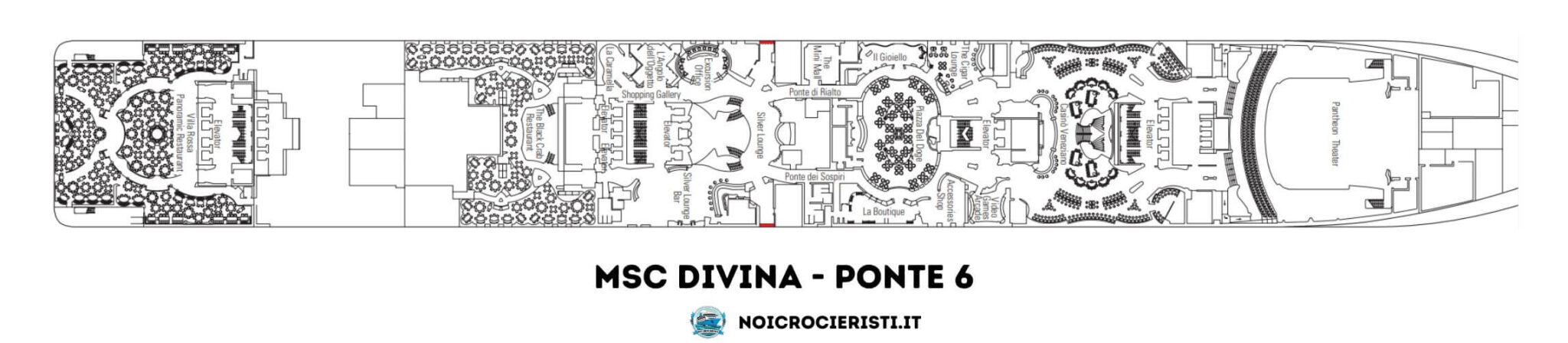 il ponte 6 di MSC Divina