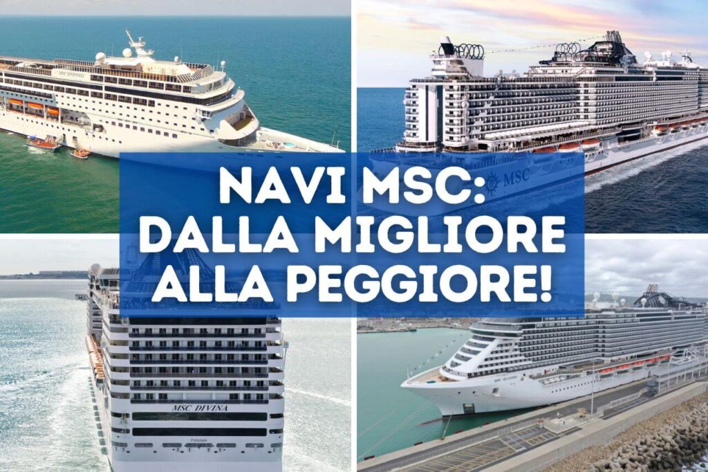 navi migliori e peggiori di MSC