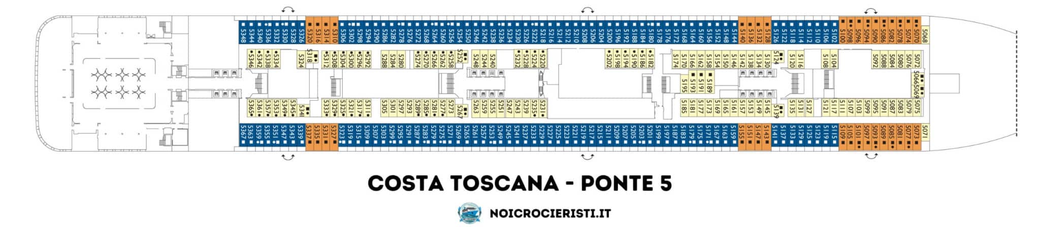 il ponte 5 di Costa Toscana