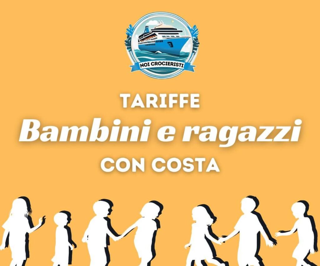 tariffe per bambini e ragazzi su costa crociere