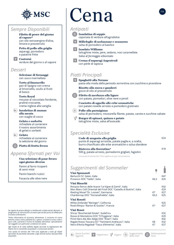 msc menu cena 1