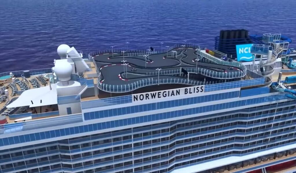 Pista di go kart su Norwegian Bliss