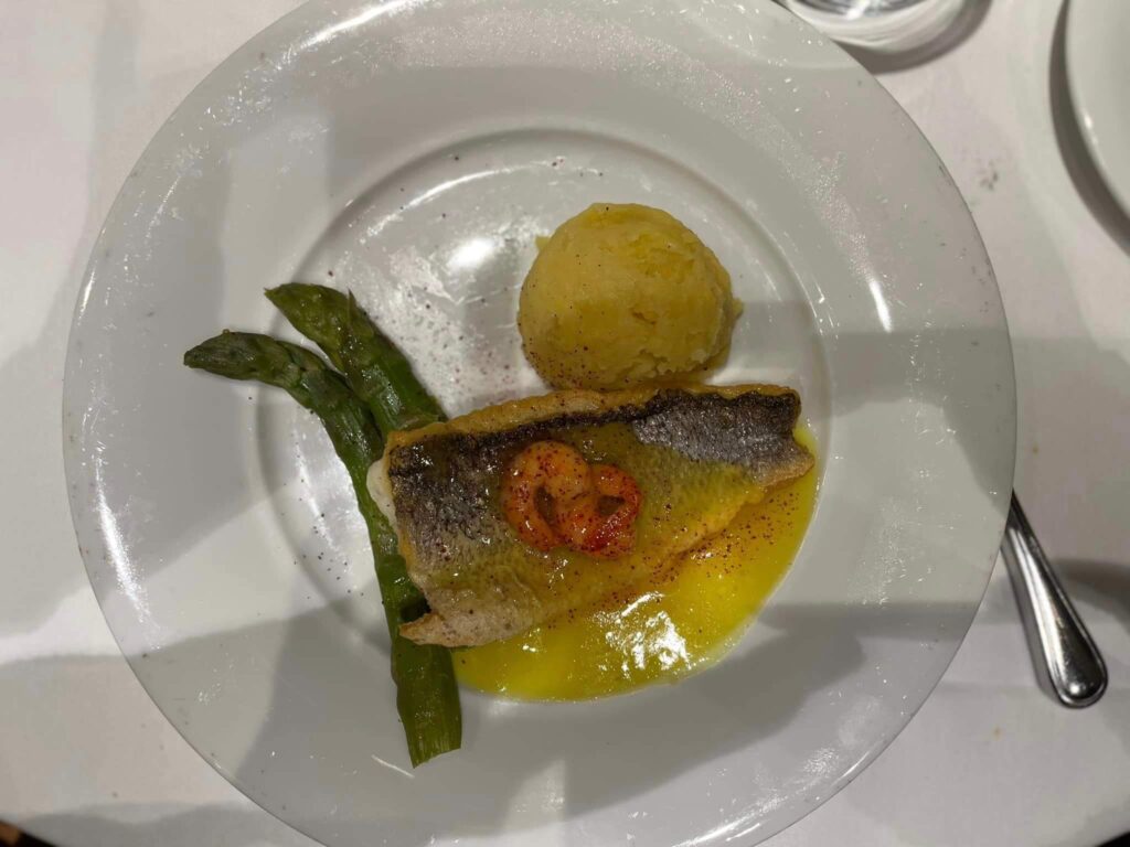 Filetto di branzino arrostito