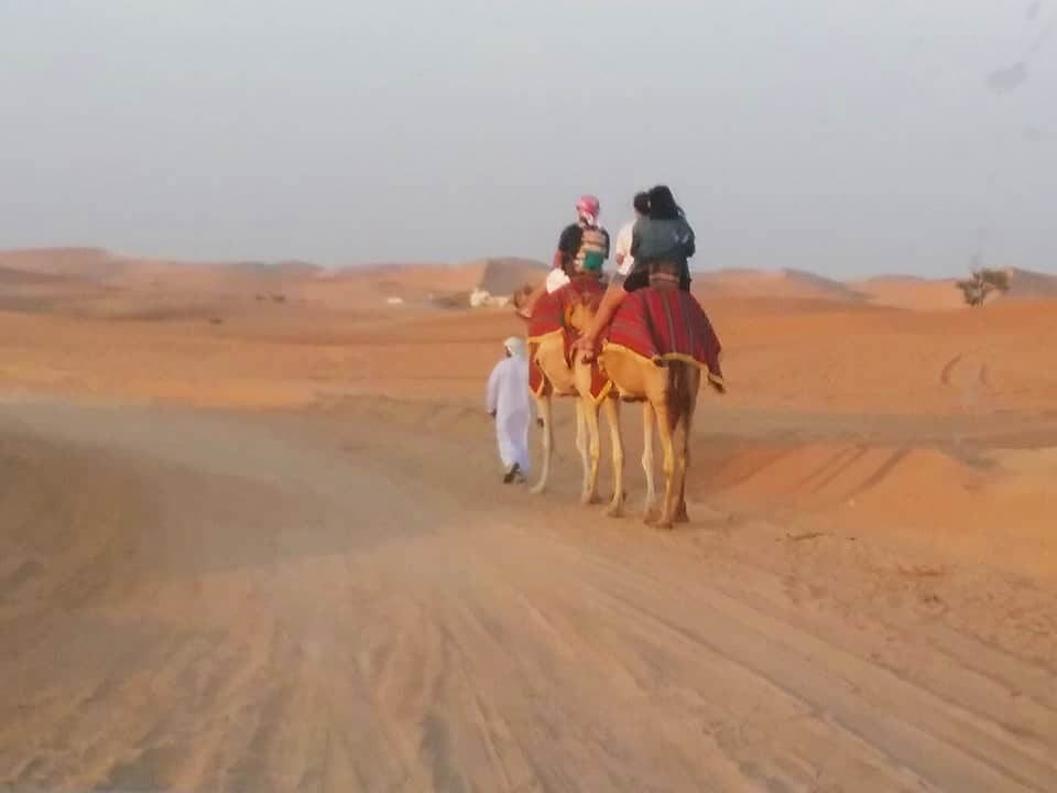 Escursione nel deserto durante una crociera negli Emirati Arabi